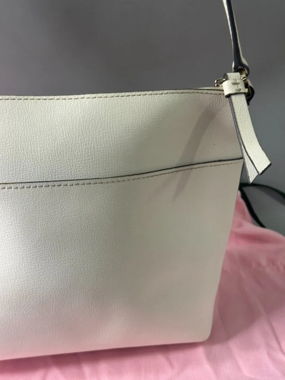 Kate Spade New York White Leather Patrice Shoulder Bag